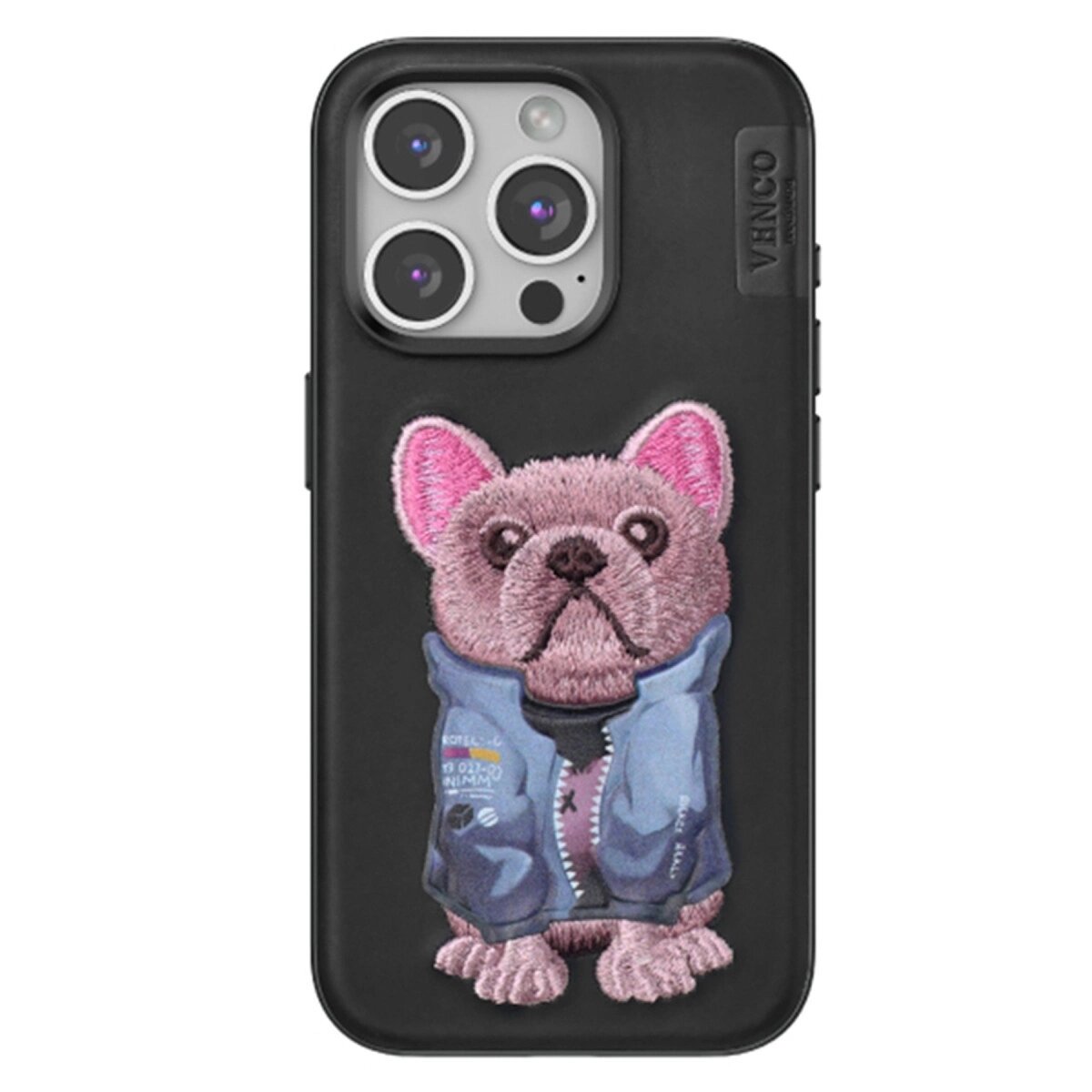 Venco İphone 15 Pro Max Cute Desenli Kapak - Siyah Venco İphone 15 Pro Max Cute Desenli Kapak - Siyah