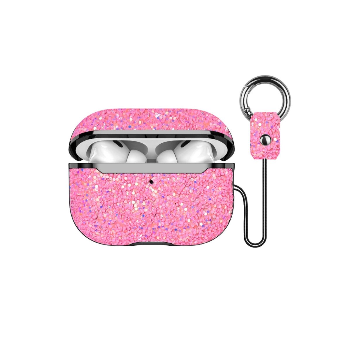 Onegif Airpods 2 (2.nesil) Bright Simli Airpods Kapak - Pembe