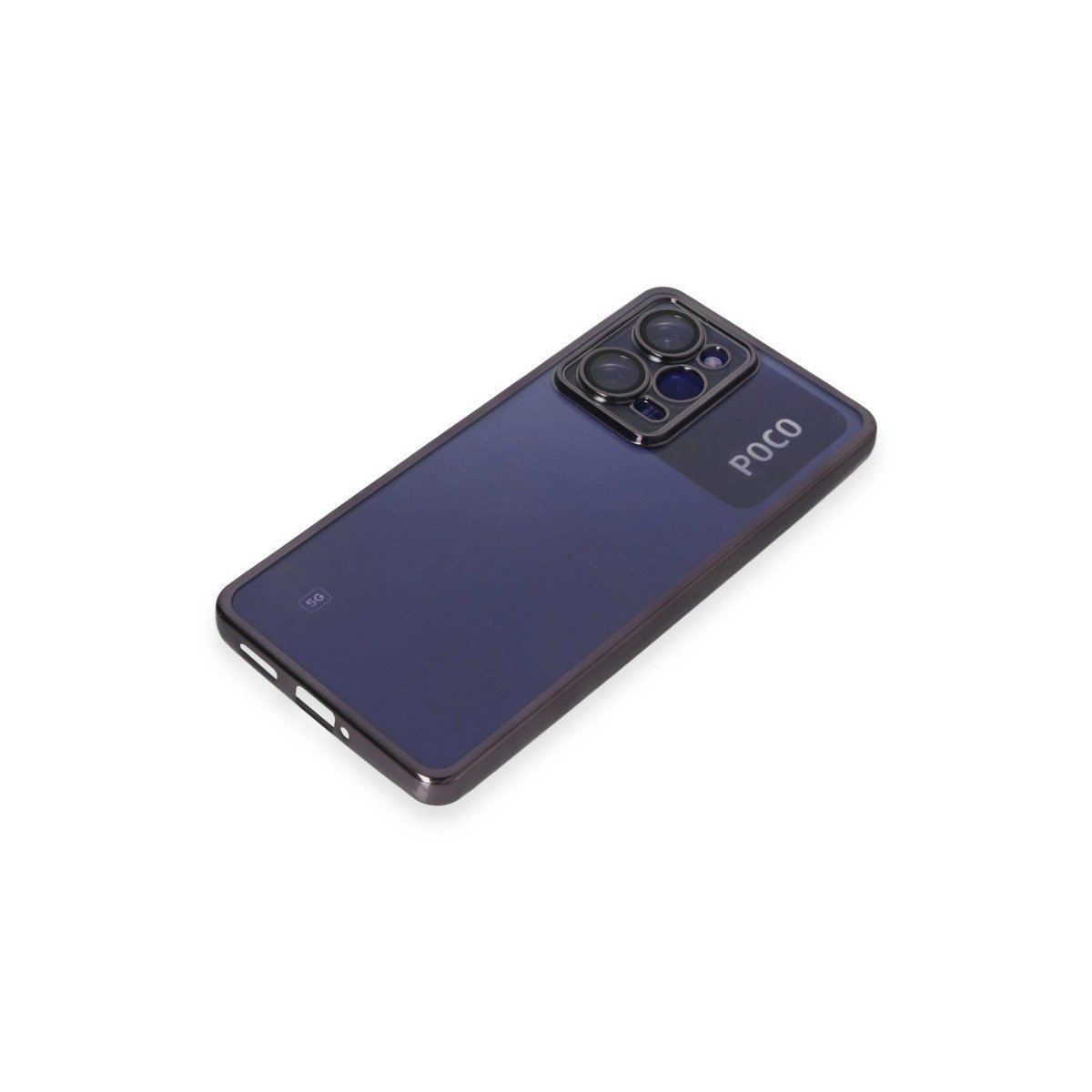 Xiaomi Poco X5 Pro 5g Kılıf Razer Lensli Silikon - Mor Xiaomi Poco X5 Pro 5g Kılıf Razer Lensli Silikon - Mor