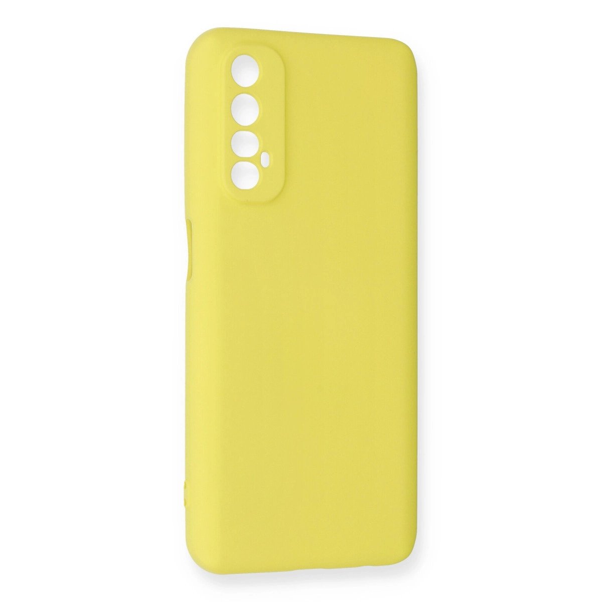 Realme 7 Kılıf Nano İçi Kadife Silikon - Sarı Realme 7 Kılıf Nano İçi Kadife Silikon - Sarı