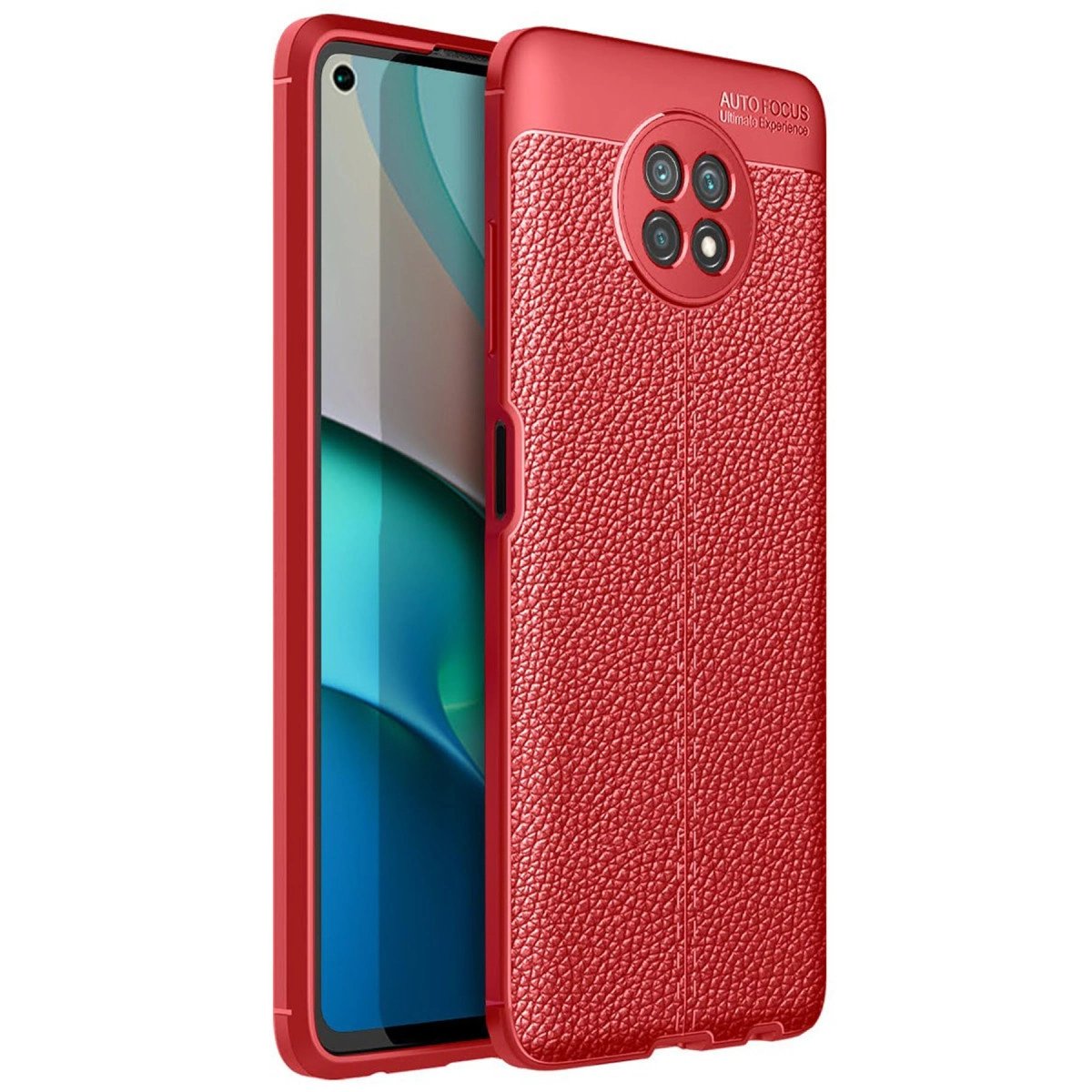 Xiaomi Redmi Note 9 5g Kılıf Auto Focus Kapak - Kırmızı Xiaomi Redmi Note 9 5g Kılıf Auto Focus Kapak - Kırmızı