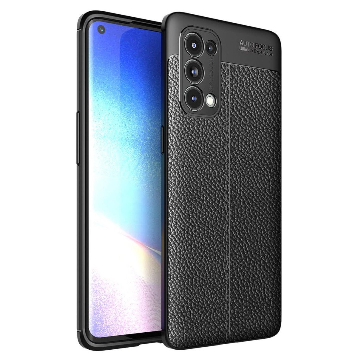 Oppo Reno 5 Pro Kılıf Auto Focus Kapak - Siyah Oppo Reno 5 Pro Kılıf Auto Focus Kapak - Siyah