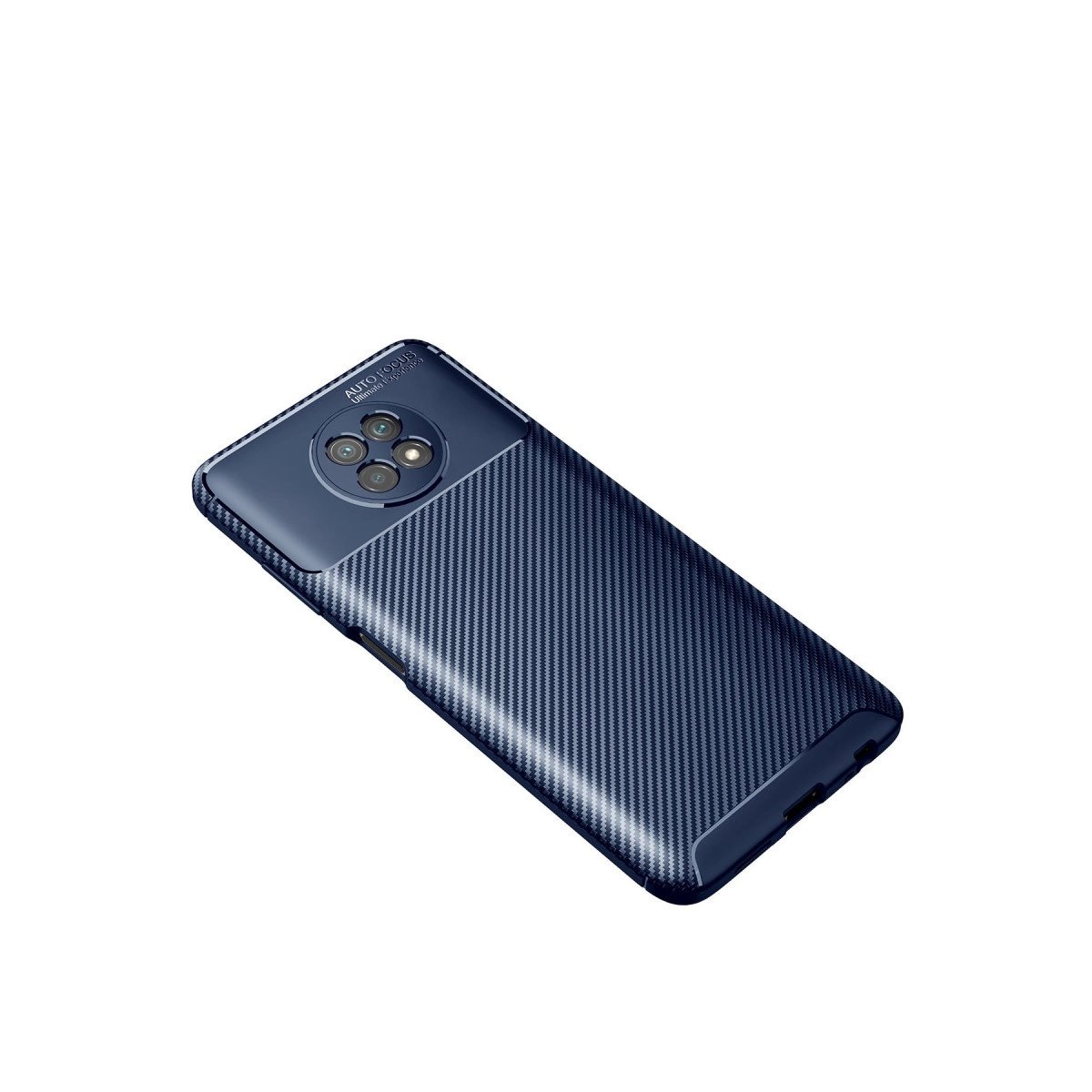Xiaomi Redmi Note 9 5g Kılıf Auto Focus Karbon Kapak - Lacivert Xiaomi Redmi Note 9 5g Kılıf Auto Focus Karbon Kapak - Lacivert