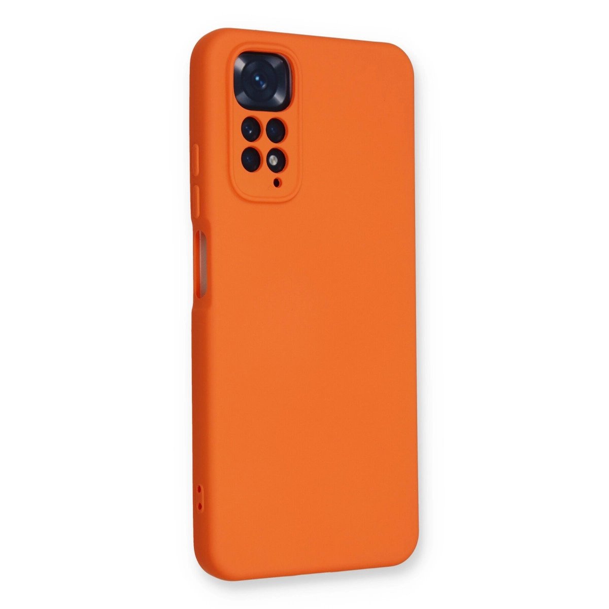 Xiaomi Redmi Note 11 Kılıf Nano İçi Kadife Silikon - Turuncu Xiaomi Redmi Note 11 Kılıf Nano İçi Kadife Silikon - Turuncu