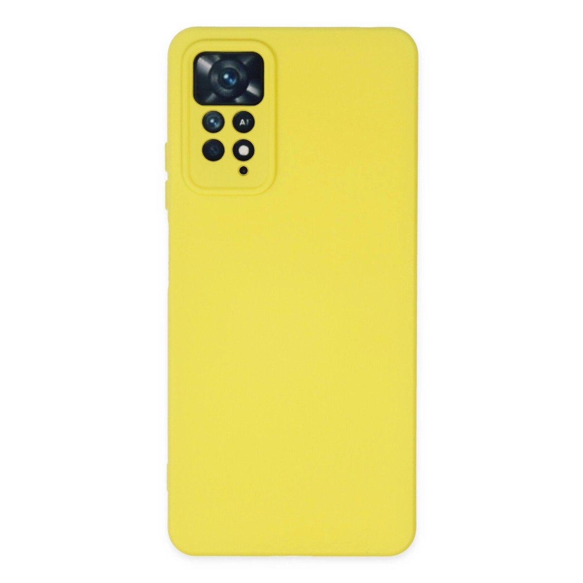 Xiaomi Redmi Note 11 Pro Kılıf Nano İçi Kadife Silikon - Sarı Xiaomi Redmi Note 11 Pro Kılıf Nano İçi Kadife Silikon - Sarı