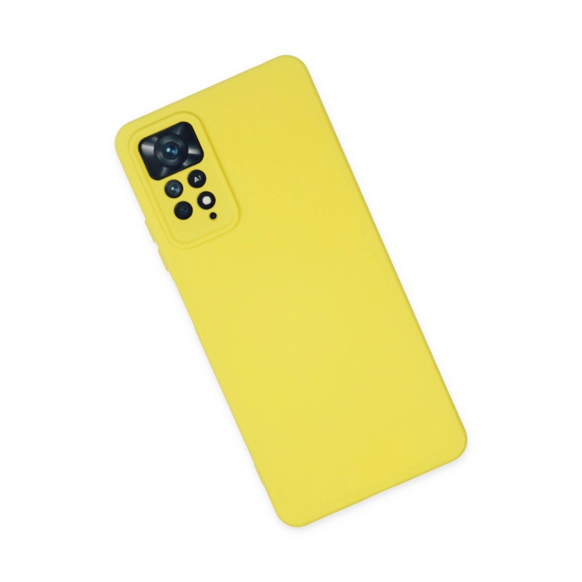 Xiaomi Redmi Note 11 Pro Kılıf Nano İçi Kadife Silikon - Sarı Xiaomi Redmi Note 11 Pro Kılıf Nano İçi Kadife Silikon - Sarı
