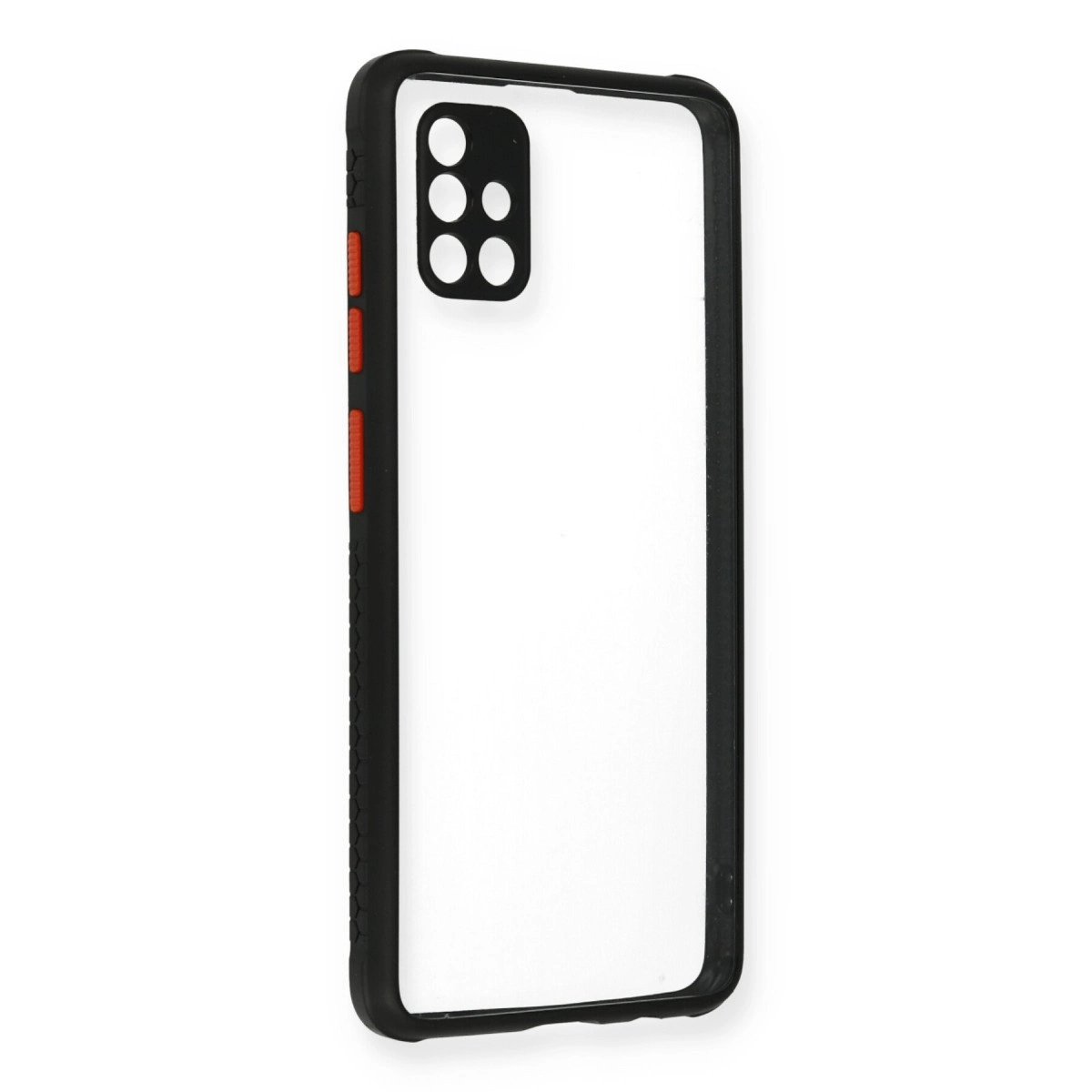 Samsung Galaxy A71 Kılıf Miami Şeffaf Silikon - Siyah Samsung Galaxy A71 Kılıf Miami Şeffaf Silikon - Siyah