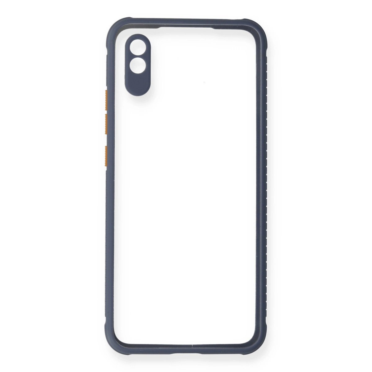 Xiaomi Redmi 9a Kılıf Miami Şeffaf Silikon - Gri Xiaomi Redmi 9a Kılıf Miami Şeffaf Silikon - Gri