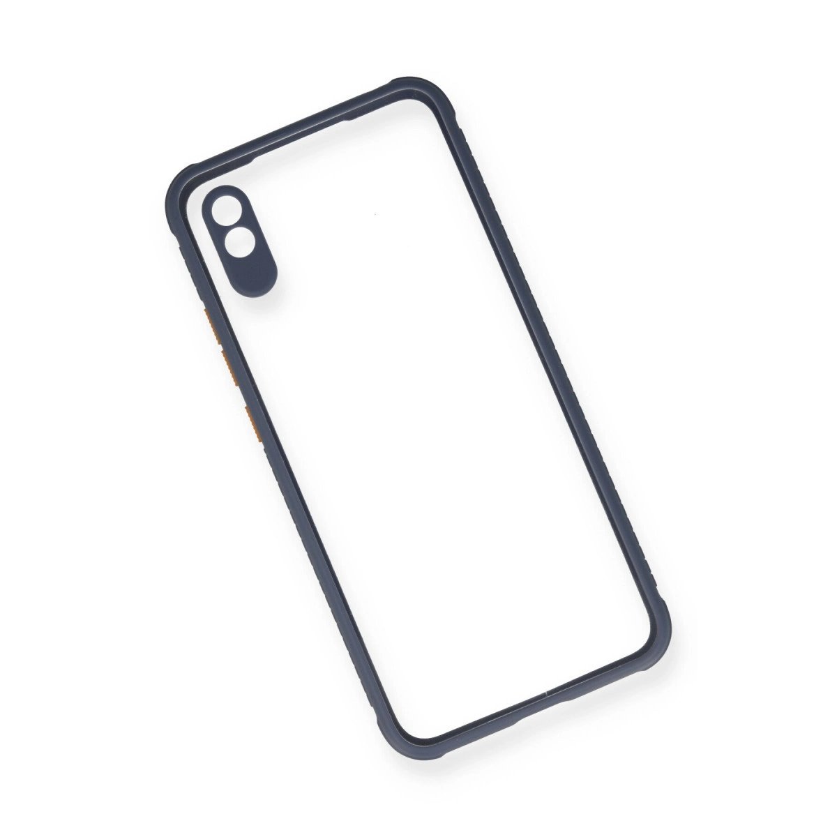 Xiaomi Redmi 9a Kılıf Miami Şeffaf Silikon - Gri Xiaomi Redmi 9a Kılıf Miami Şeffaf Silikon - Gri