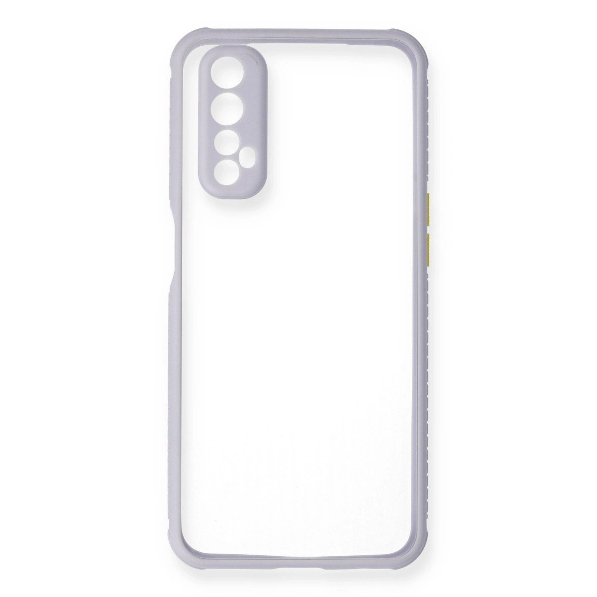 Realme 7 Kılıf Miami Şeffaf Silikon - Lila