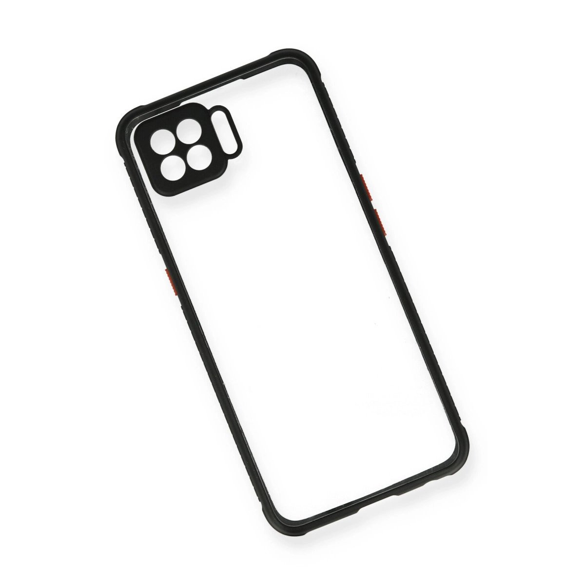 Oppo A73 Kılıf Miami Şeffaf Silikon - Siyah Oppo A73 Kılıf Miami Şeffaf Silikon - Siyah