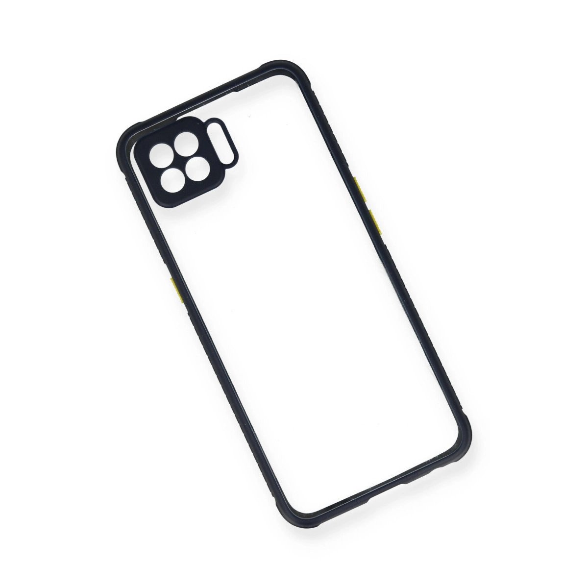 Oppo A73 Kılıf Miami Şeffaf Silikon - Lacivert Oppo A73 Kılıf Miami Şeffaf Silikon - Lacivert