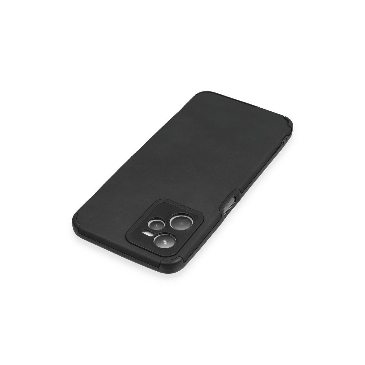 Realme C35 Kılıf Loop Deri Silikon - Siyah Realme C35 Kılıf Loop Deri Silikon - Siyah