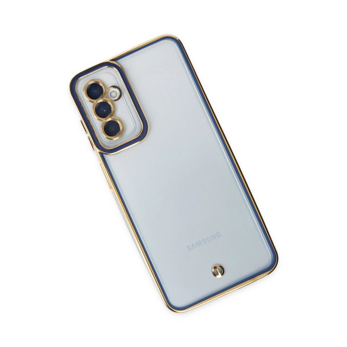 Samsung Galaxy M23 Kılıf Liva Lens Silikon - Mavi Samsung Galaxy M23 Kılıf Liva Lens Silikon - Mavi
