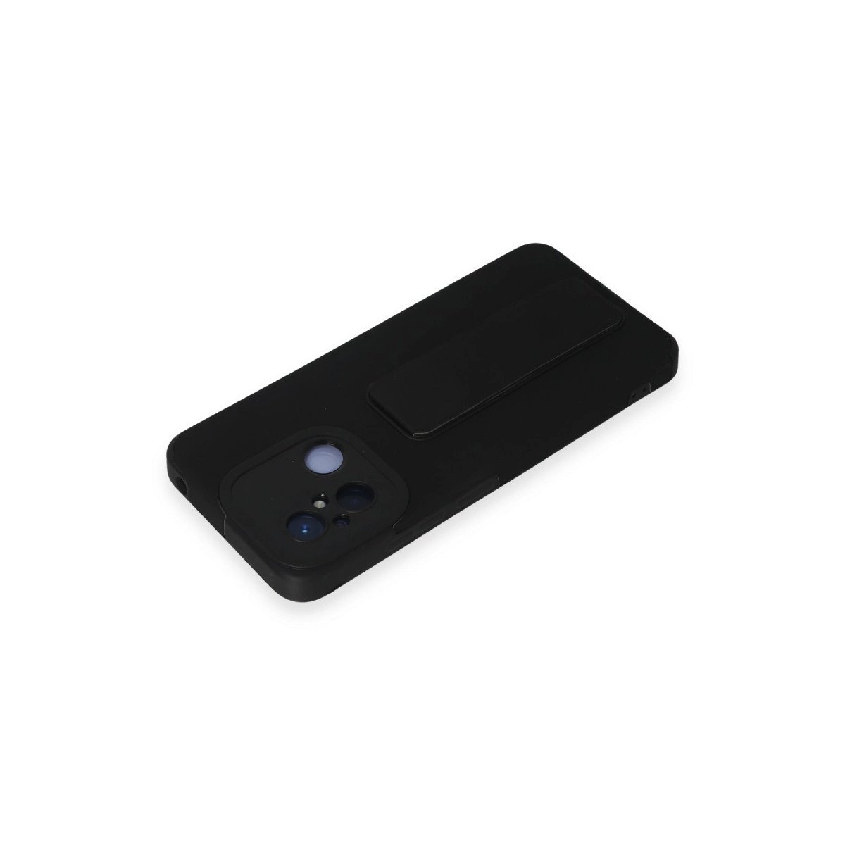Xiaomi Redmi 12c Kılıf Mega Standlı Silikon - Siyah Xiaomi Redmi 12c Kılıf Mega Standlı Silikon - Siyah