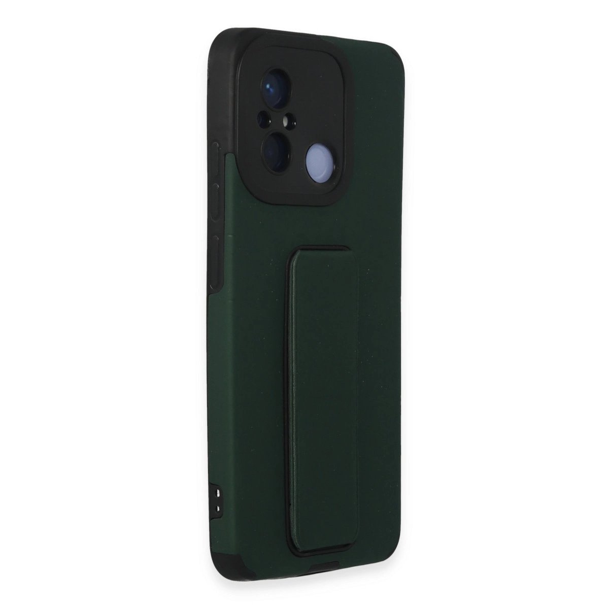 Xiaomi Redmi 12c Kılıf Mega Standlı Silikon - Yeşil Xiaomi Redmi 12c Kılıf Mega Standlı Silikon - Yeşil