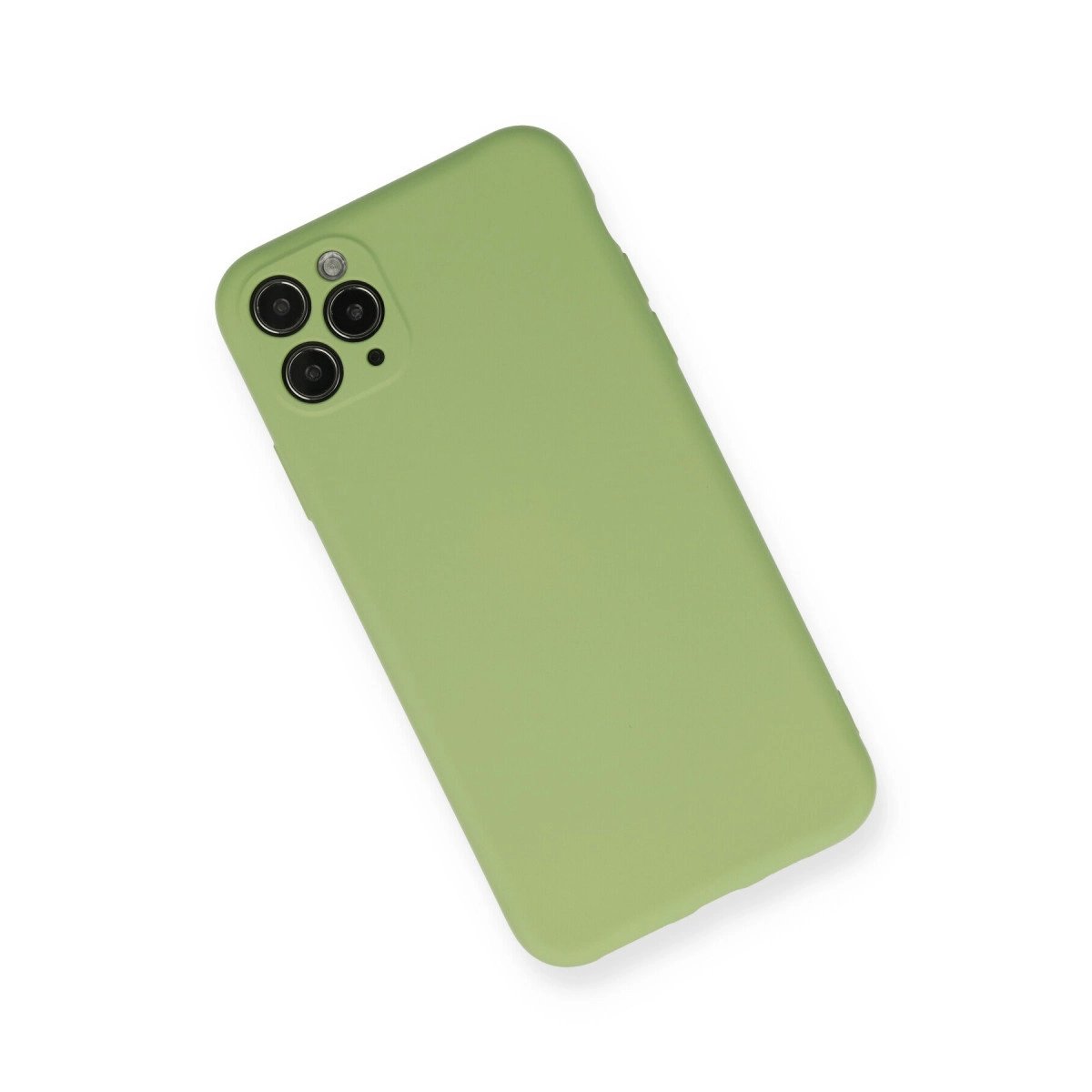 İphone 11 Pro Max Kılıf Nano İçi Kadife Silikon- Yeşil İphone 11 Pro Max Kılıf Nano İçi Kadife Silikon- Yeşil