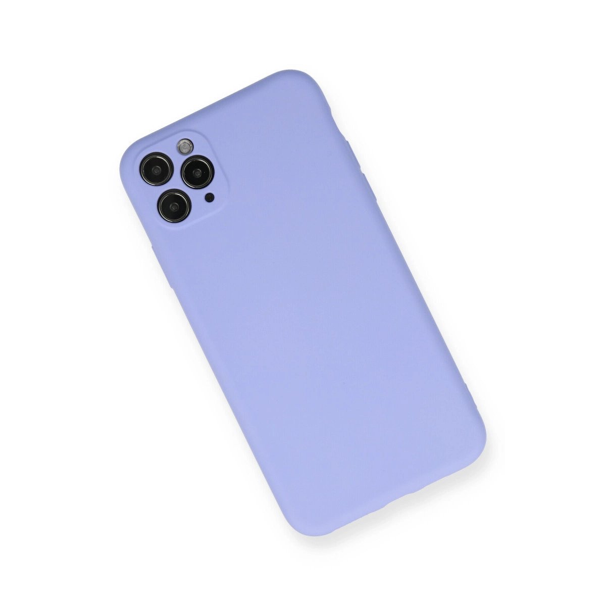 İphone 11 Pro Max Kılıf Nano İçi Kadife Silikon - Lila İphone 11 Pro Max Kılıf Nano İçi Kadife Silikon - Lila