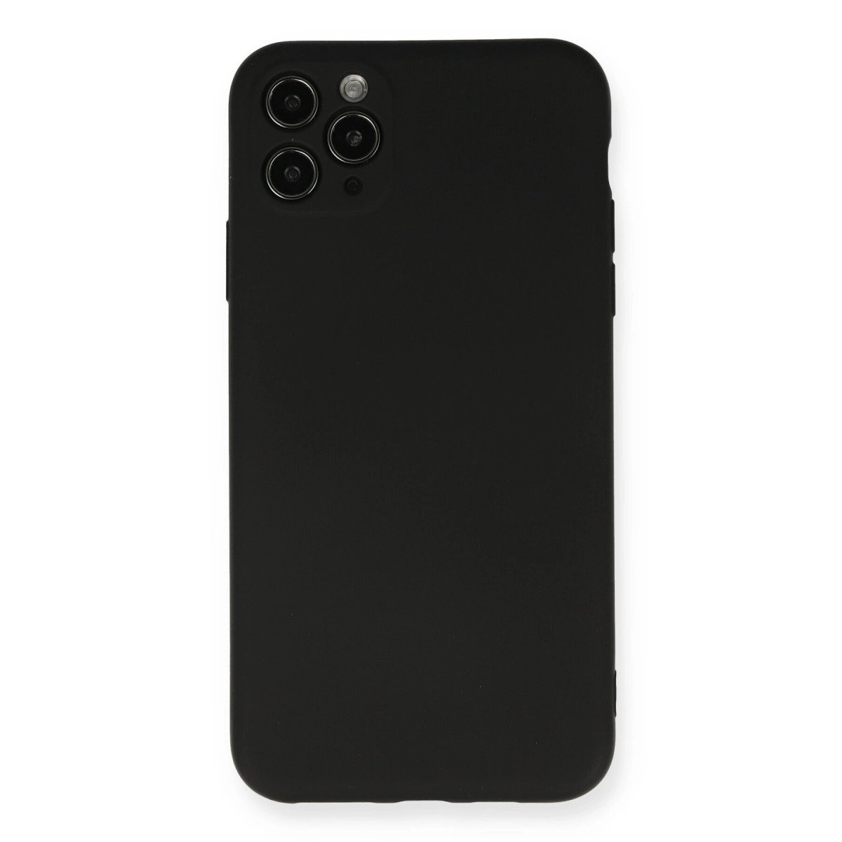 İphone 11 Pro Max Kılıf Nano İçi Kadife Silikon - Siyah İphone 11 Pro Max Kılıf Nano İçi Kadife Silikon - Siyah