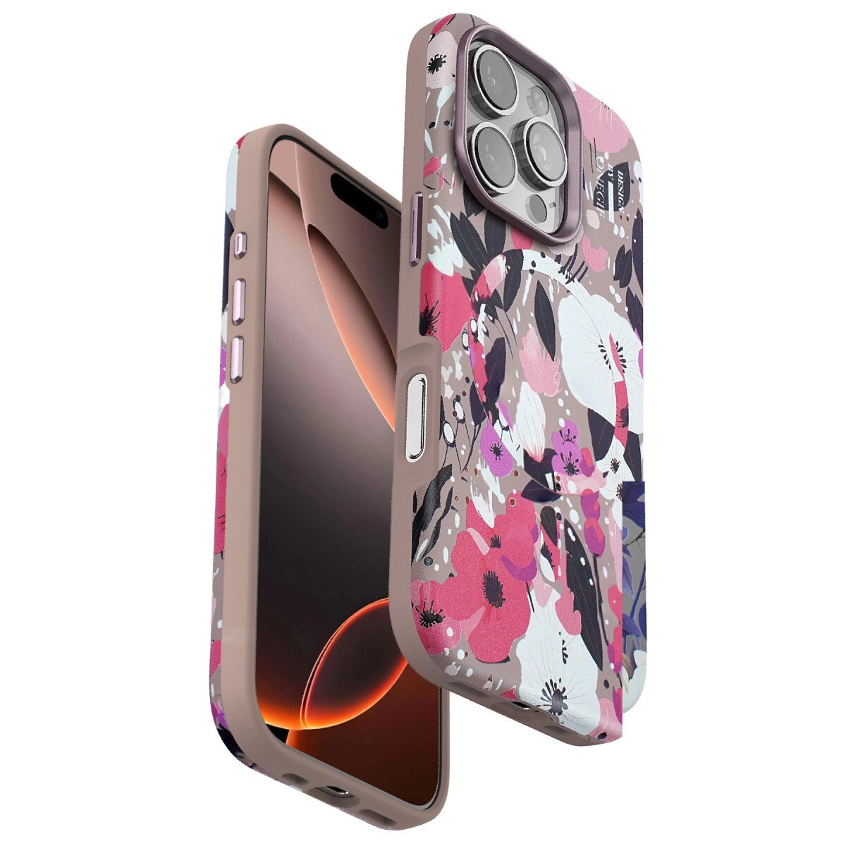Onegif Apple İphone 16 Pro Max Flower Series Magsafe Kapak - Pembe Onegif Apple İphone 16 Pro Max Flower Series Magsafe Kapak - Pembe