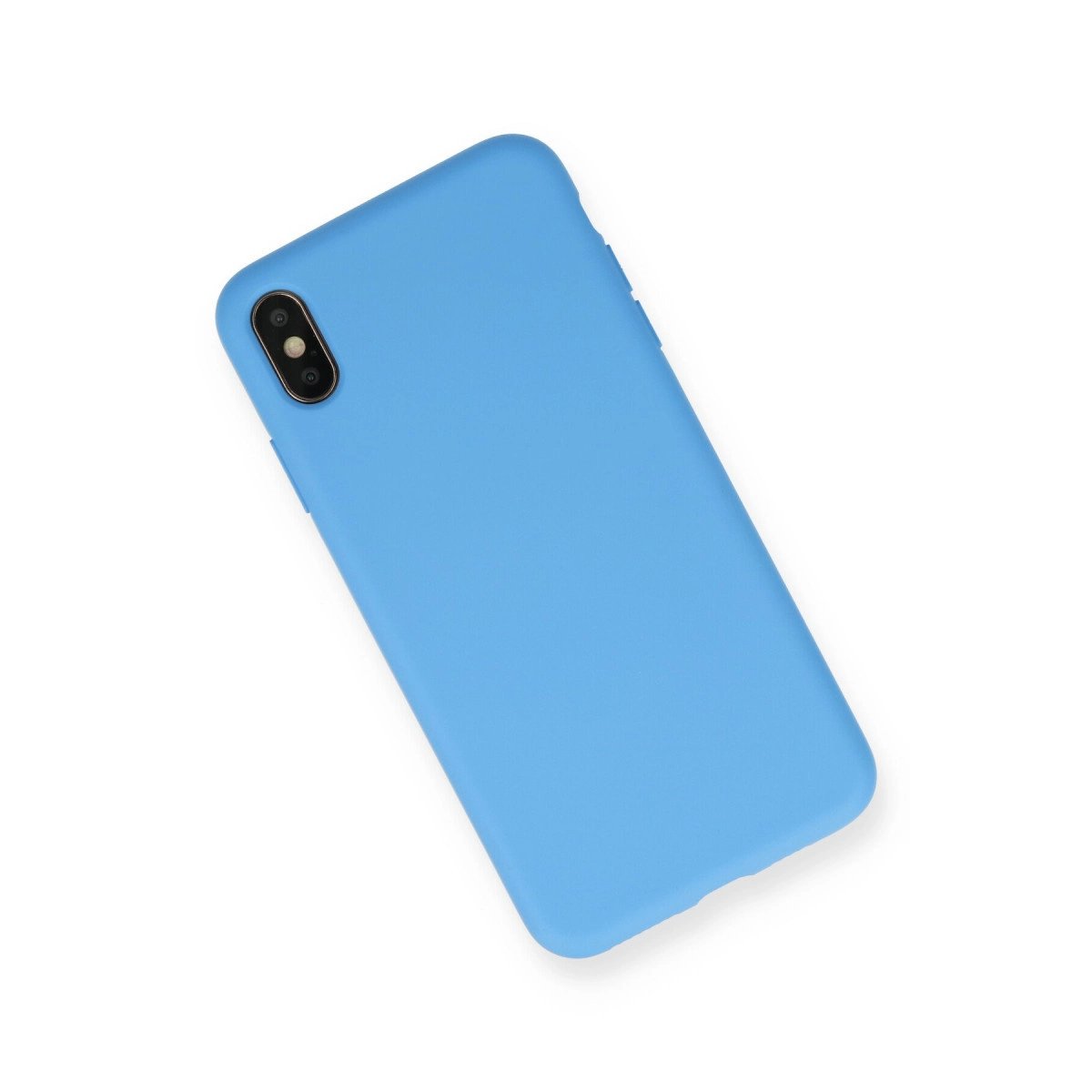 İphone Xs Max Kılıf Nano İçi Kadife Silikon - Mavi İphone Xs Max Kılıf Nano İçi Kadife Silikon - Mavi