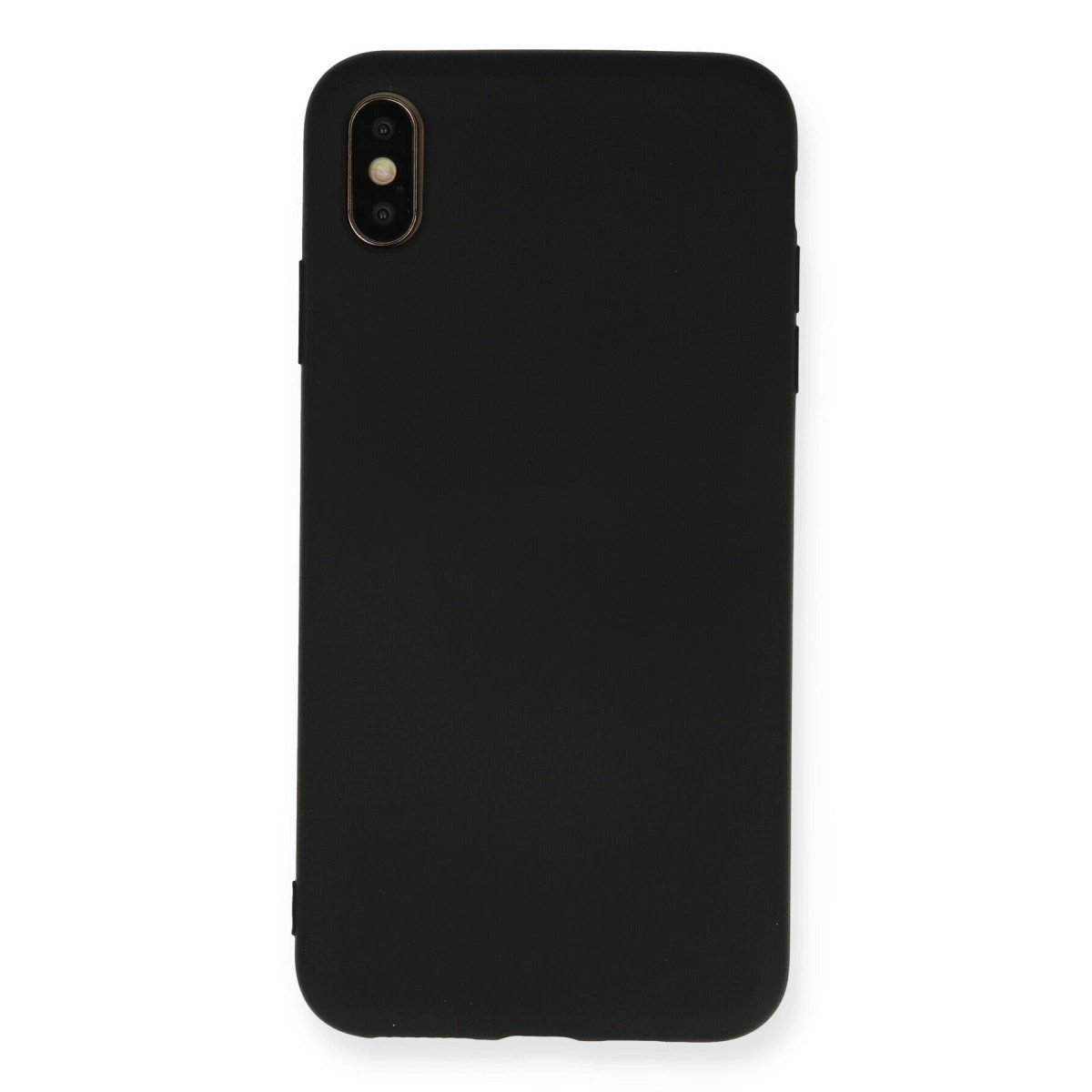 İphone Xs Max Kılıf Nano İçi Kadife Silikon - Siyah İphone Xs Max Kılıf Nano İçi Kadife Silikon - Siyah