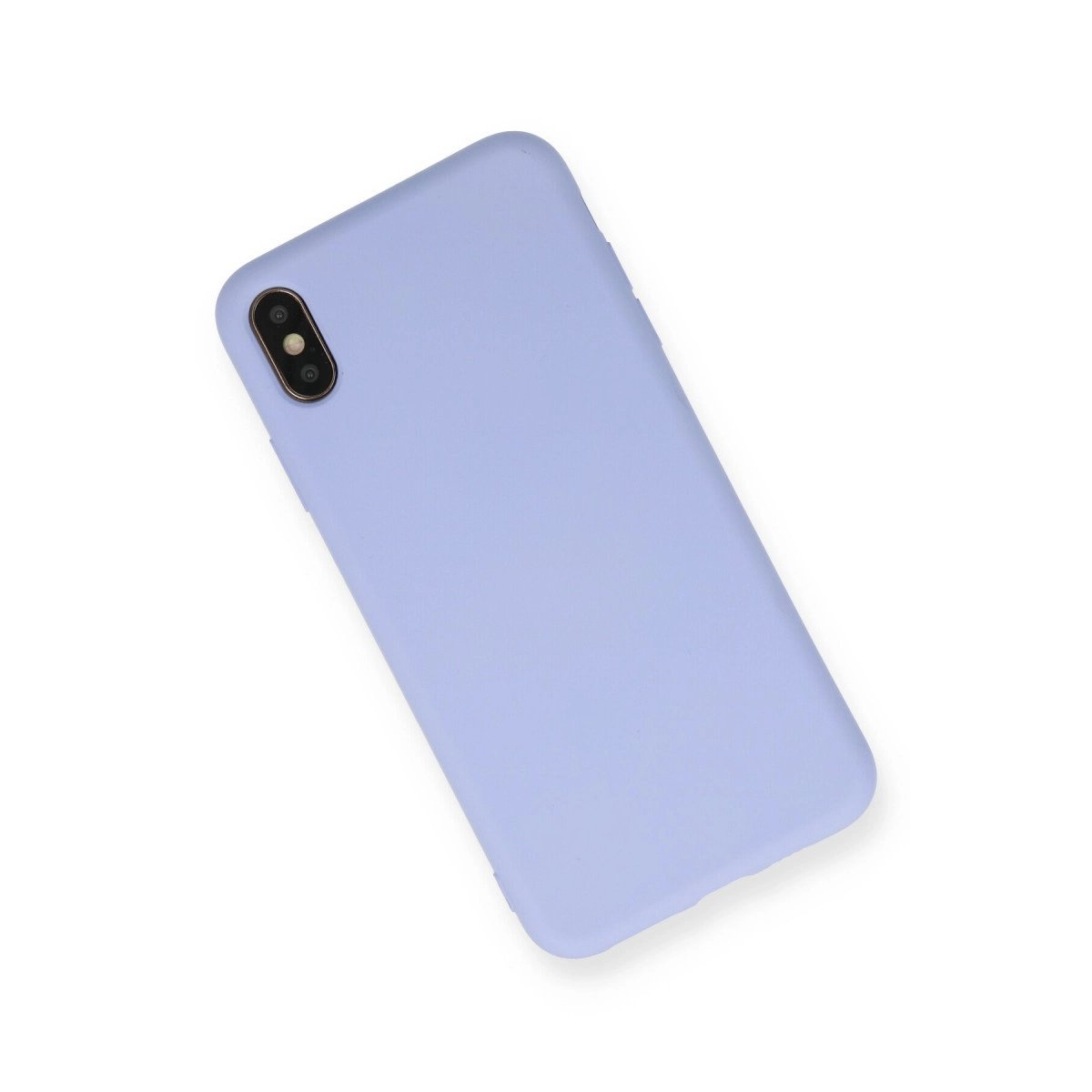 İphone Xs Max Kılıf Nano İçi Kadife Silikon - Lila İphone Xs Max Kılıf Nano İçi Kadife Silikon - Lila