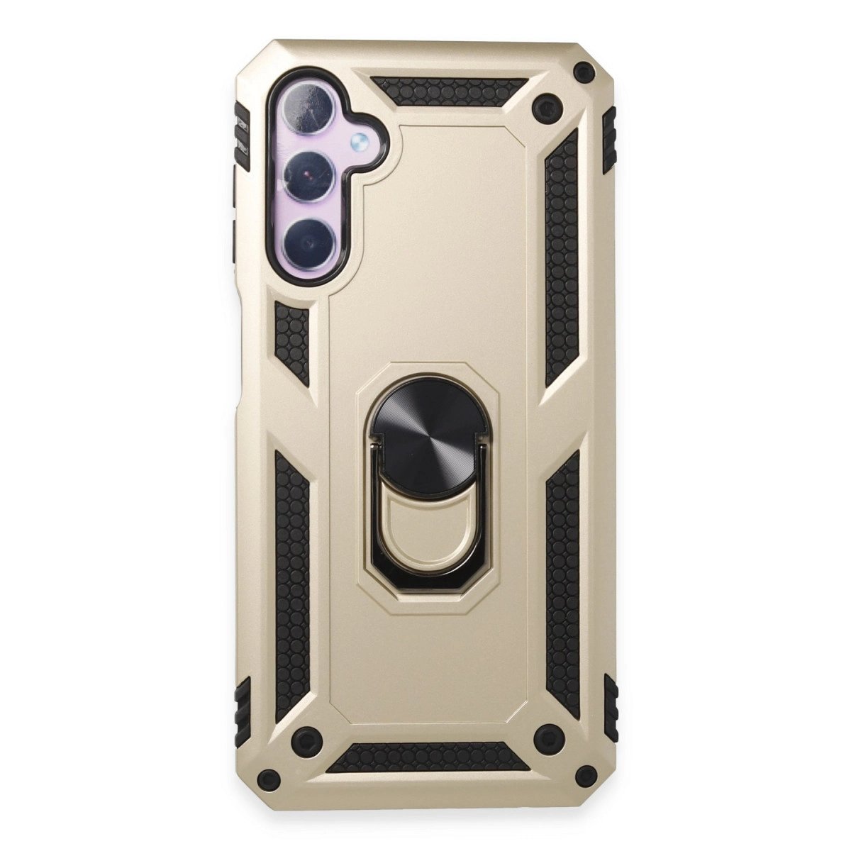 Samsung Galaxy A24 4g Kılıf Sofya Yüzüklü Silikon Kapak - Gold Samsung Galaxy A24 4g Kılıf Sofya Yüzüklü Silikon Kapak - Gold