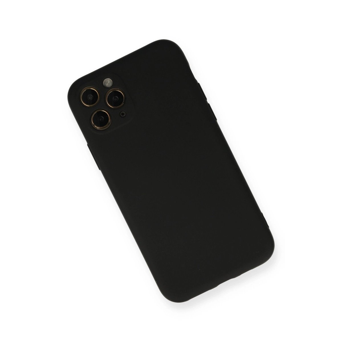 İphone 11 Pro Kılıf Nano İçi Kadife Silikon - Siyah