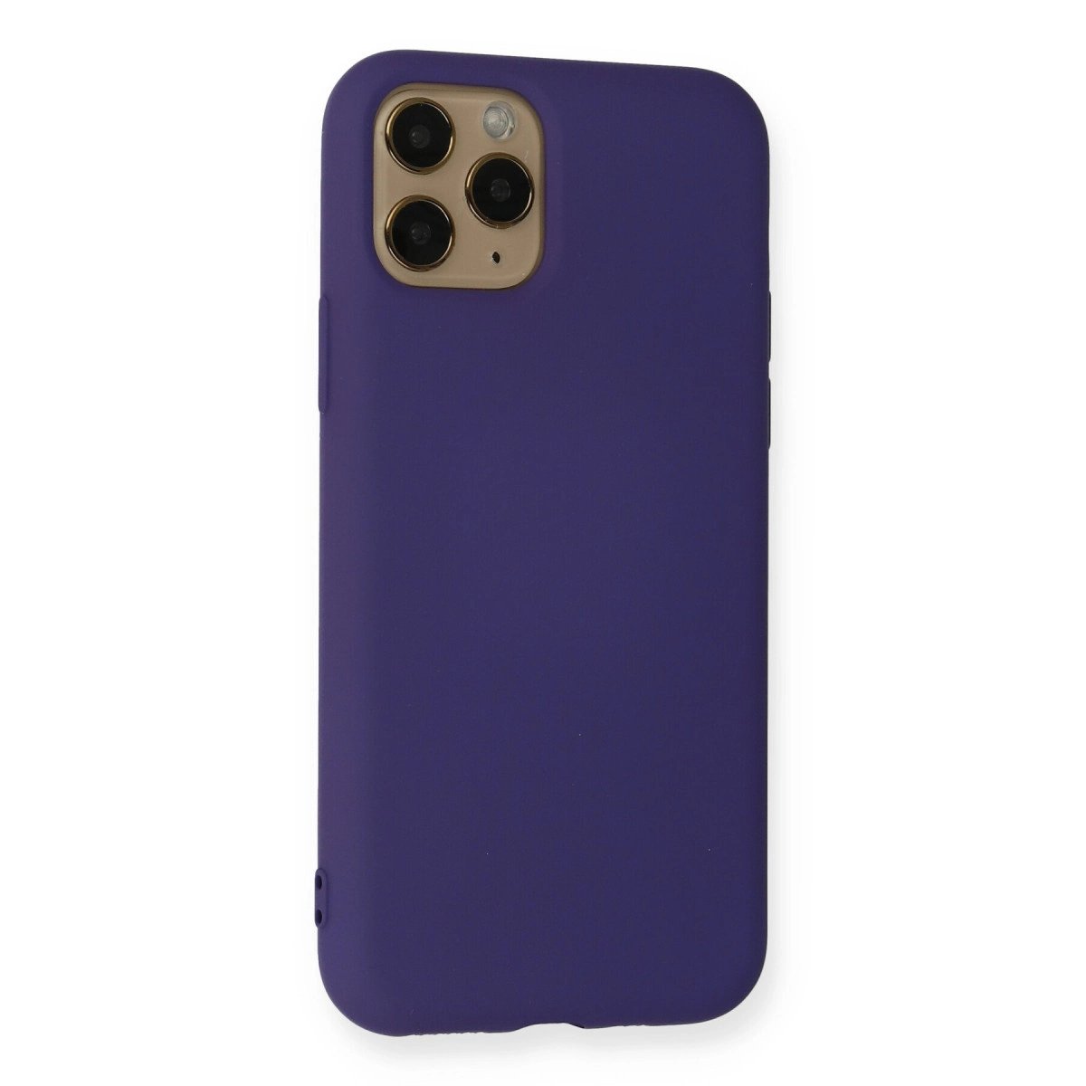 İphone 11 Pro Kılıf Nano İçi Kadife Silikon - Mor İphone 11 Pro Kılıf Nano İçi Kadife Silikon - Mor