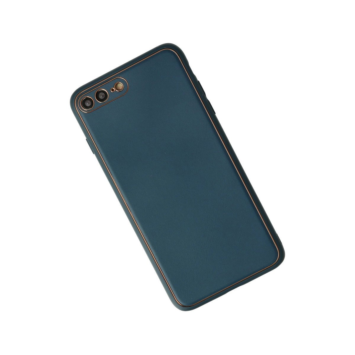 İphone 7 Plus Kılıf Coco Deri Silikon Kapak - Mavi