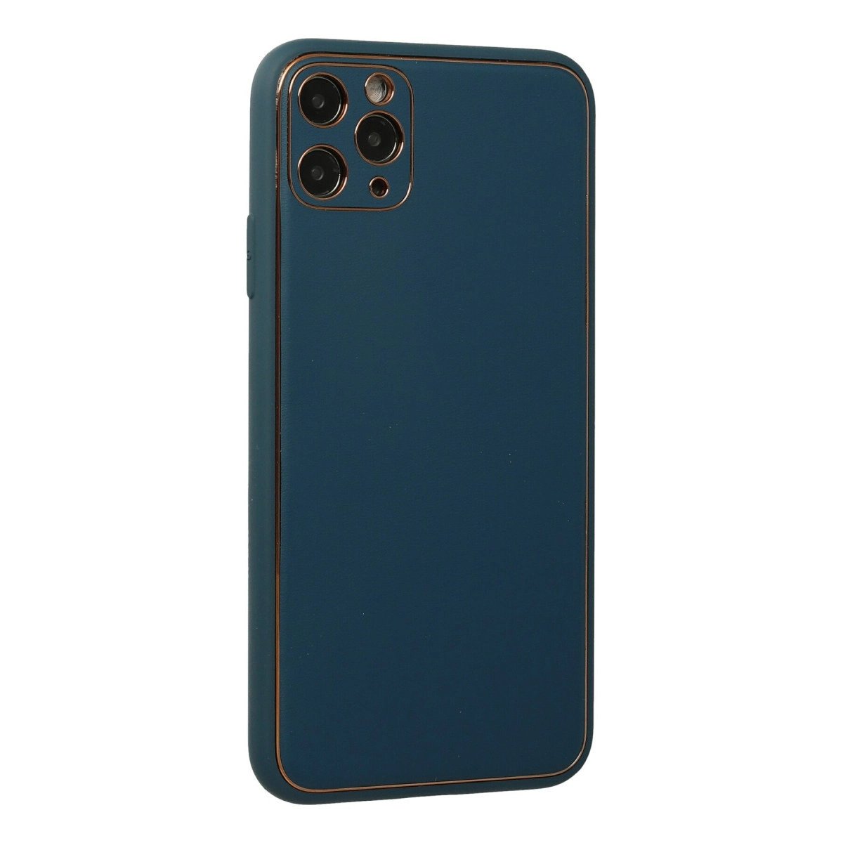 İphone 11 Pro Kılıf Coco Deri Silikon Kapak - Mavi