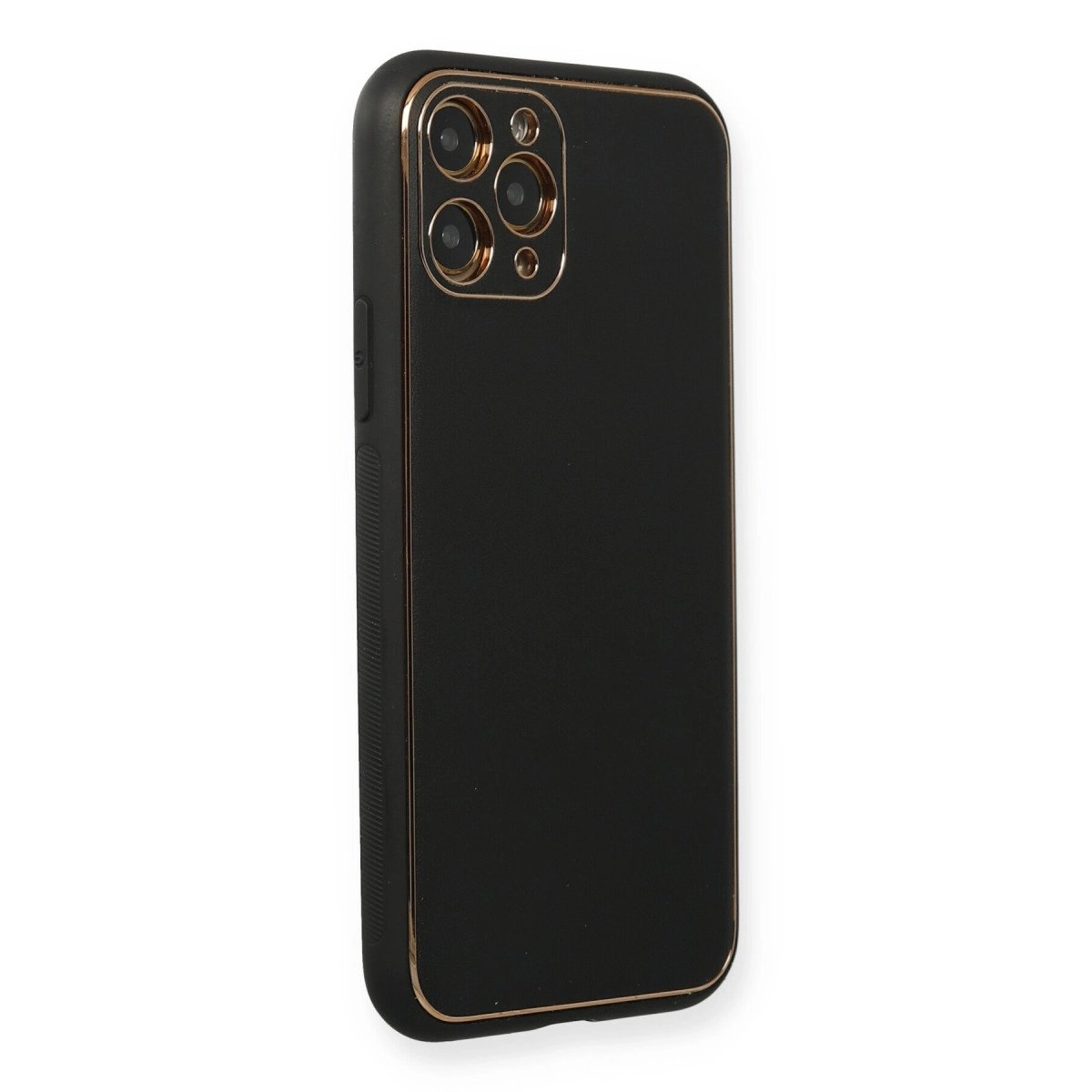 İphone 11 Pro Max Kılıf Coco Deri Silikon Kapak - Siyah İphone 11 Pro Max Kılıf Coco Deri Silikon Kapak - Siyah
