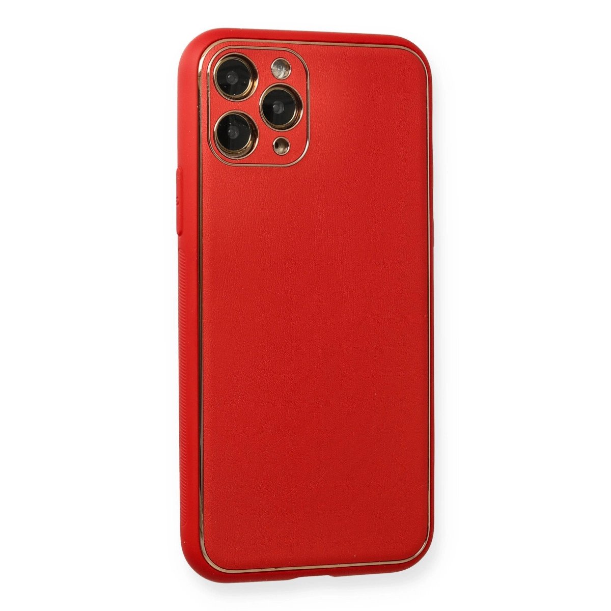 İphone 11 Pro Max Kılıf Coco Deri Silikon Kapak - Kırmızı İphone 11 Pro Max Kılıf Coco Deri Silikon Kapak - Kırmızı