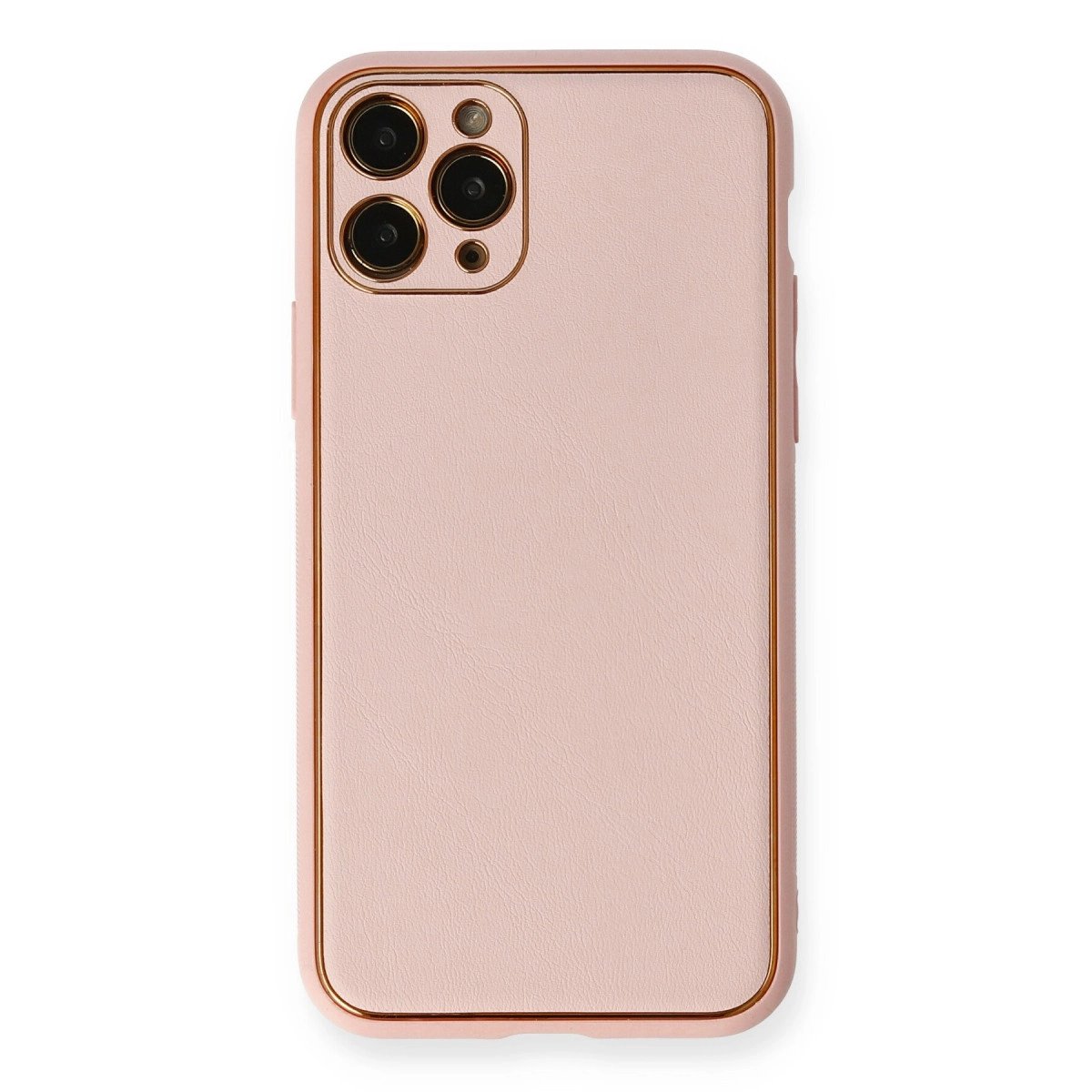 İphone 11 Pro Max Kılıf Coco Deri Silikon Kapak - Pembe İphone 11 Pro Max Kılıf Coco Deri Silikon Kapak - Pembe