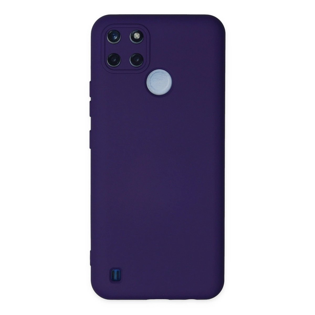 Realme C25y Kılıf Nano İçi Kadife Silikon - Mor Realme C25y Kılıf Nano İçi Kadife Silikon - Mor