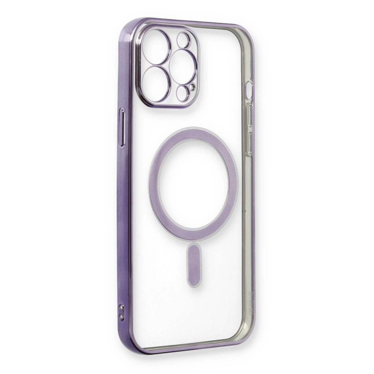İphone 13 Pro Kılıf Magneticsafe Lazer Silikon - Mor