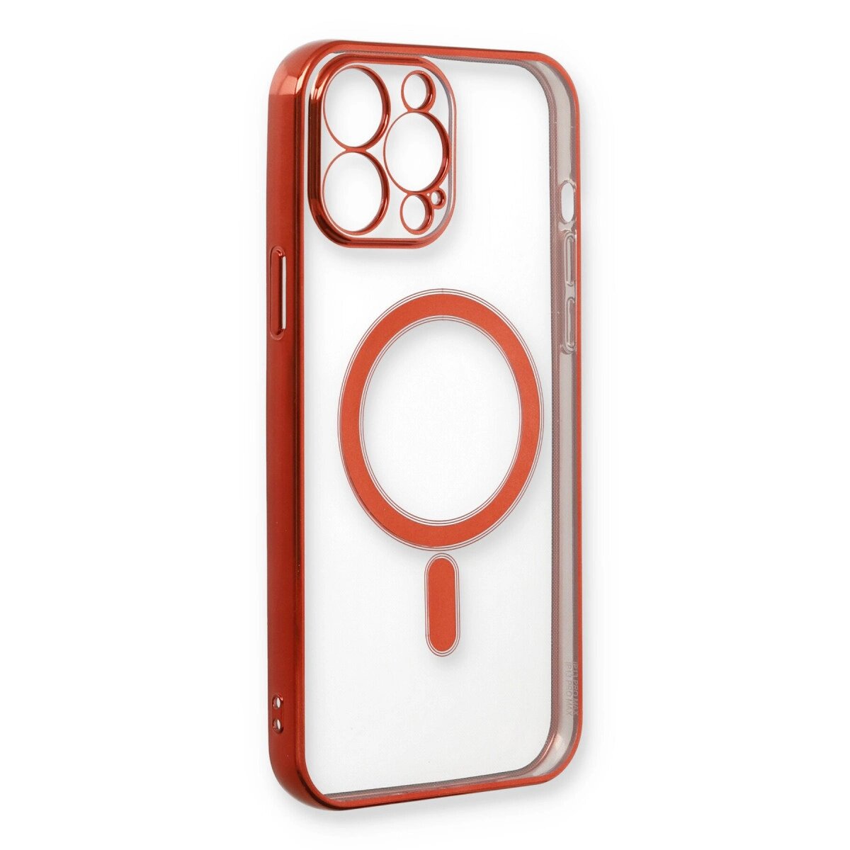 İphone 13 Pro Max Kılıf Magneticsafe Lazer Silikon - Kırmızı İphone 13 Pro Max Kılıf Magneticsafe Lazer Silikon - Kırmızı