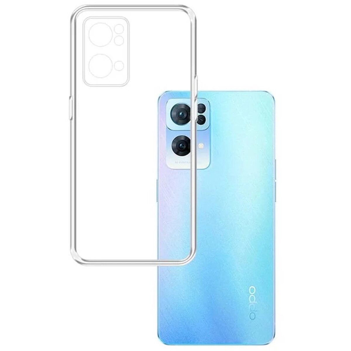 Oppo Reno 7 Lite Kılıf Lüx Şeffaf Silikon Oppo Reno 7 Lite Kılıf Lüx Şeffaf Silikon