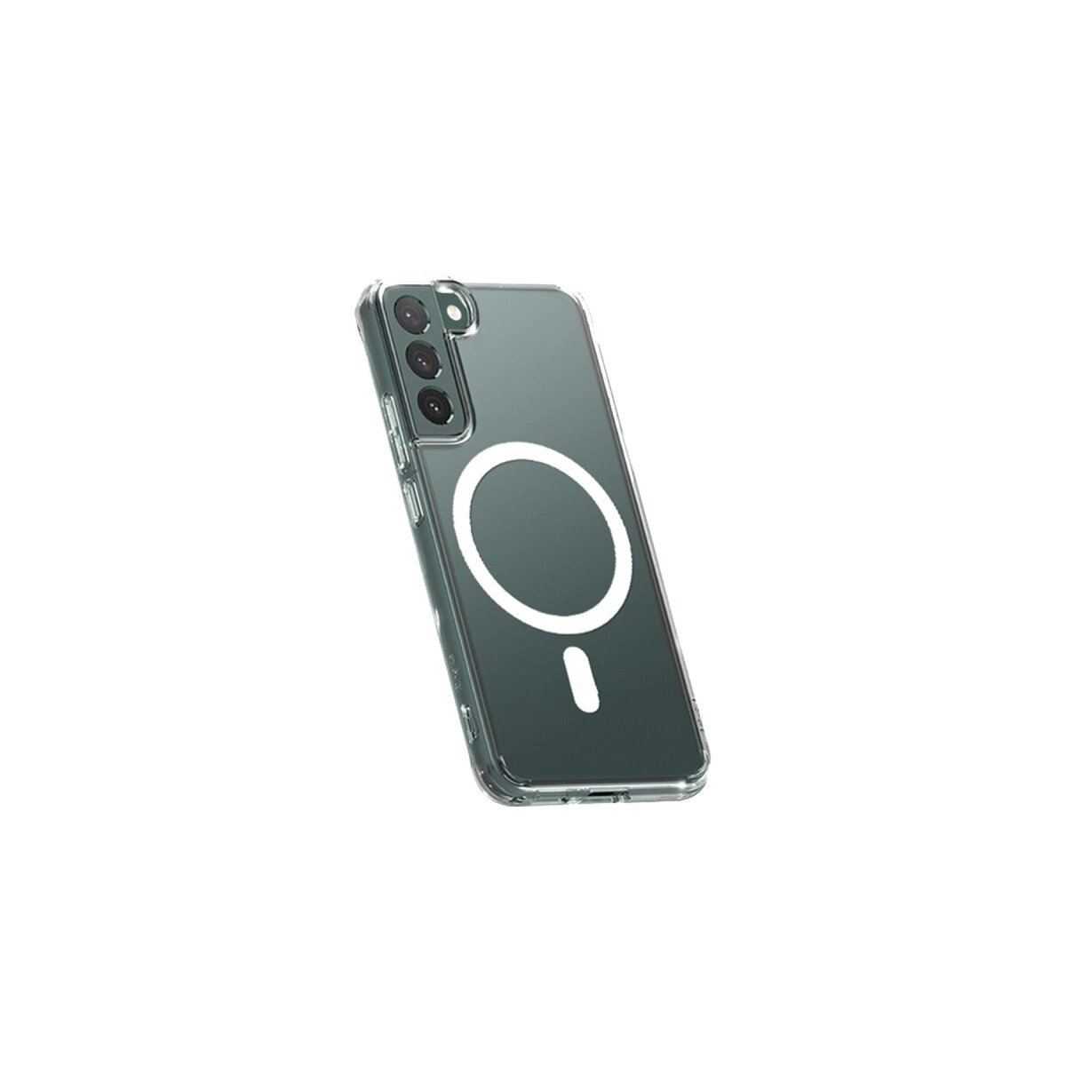 Samsung Galaxy S22 Kılıf Magneticsafe Şeffaf Silikon - Şeffaf Samsung Galaxy S22 Kılıf Magneticsafe Şeffaf Silikon - Şeffaf