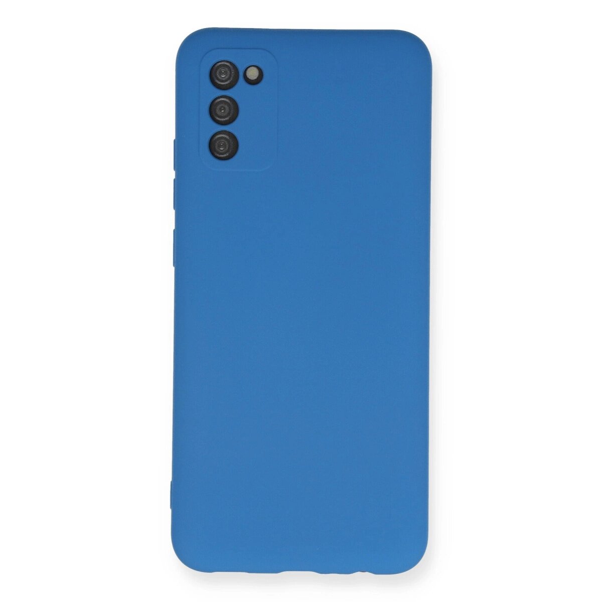 Samsung Galaxy A02s Kılıf Nano İçi Kadife Silikon - Mavi Samsung Galaxy A02s Kılıf Nano İçi Kadife Silikon - Mavi