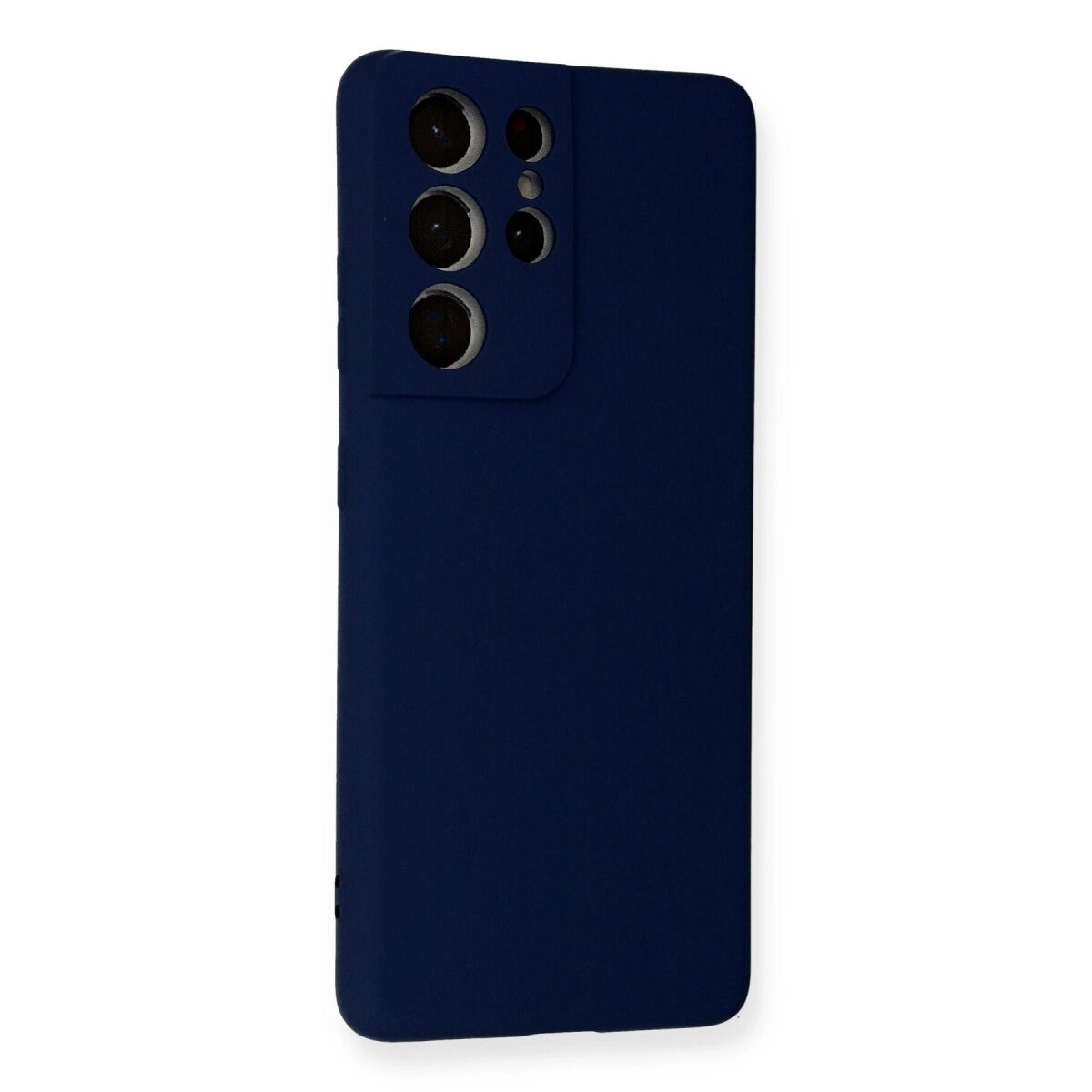Samsung Galaxy S21 Ultra Kılıf Nano İçi Kadife Silikon - Lacivert Samsung Galaxy S21 Ultra Kılıf Nano İçi Kadife Silikon - Lacivert