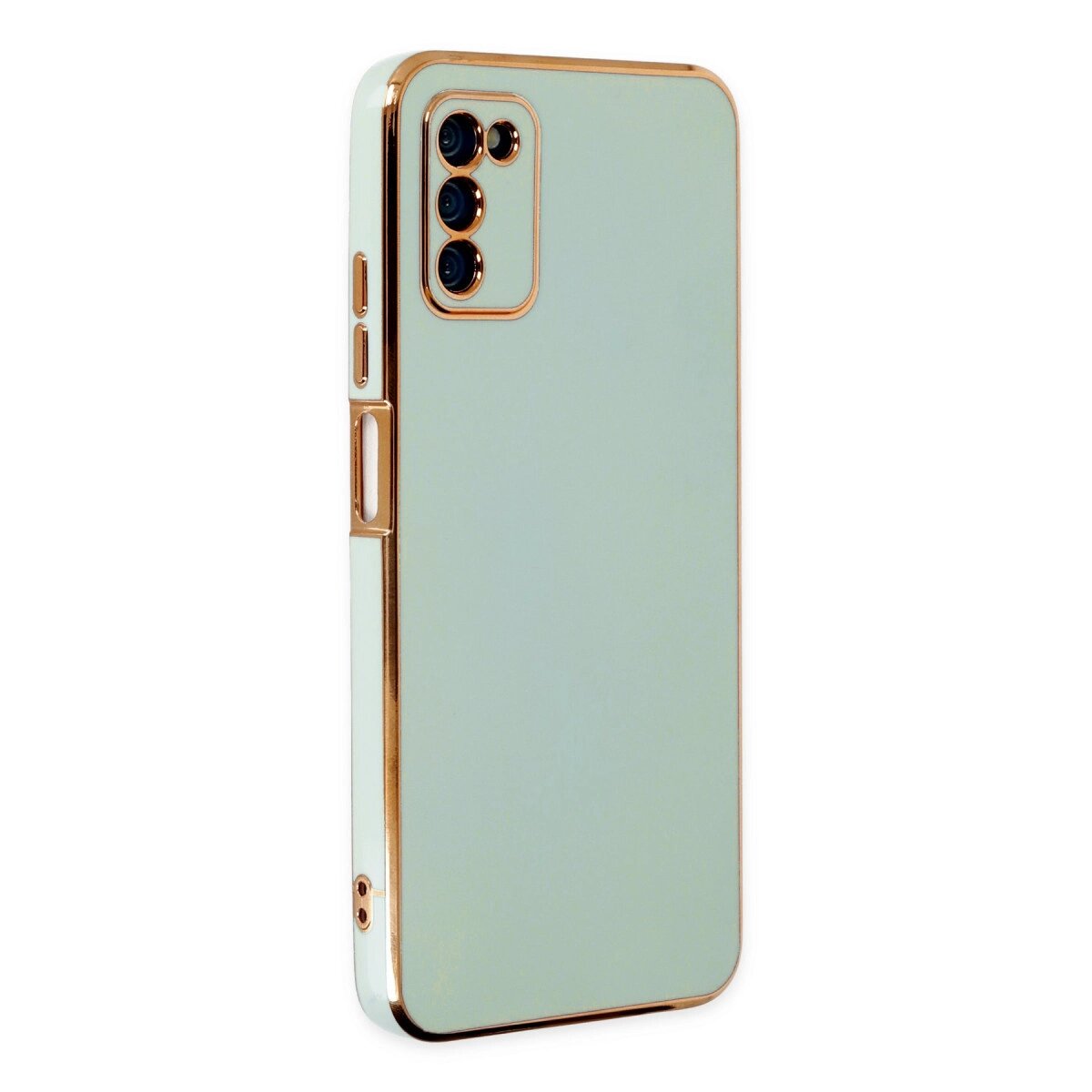 Samsung Galaxy A03s Kılıf Volet Silikon - Açık Yeşil Samsung Galaxy A03s Kılıf Volet Silikon - Açık Yeşil