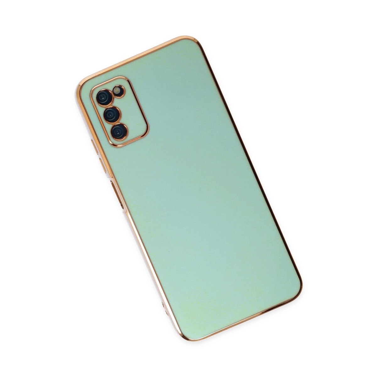 Samsung Galaxy A03s Kılıf Volet Silikon - Açık Yeşil Samsung Galaxy A03s Kılıf Volet Silikon - Açık Yeşil