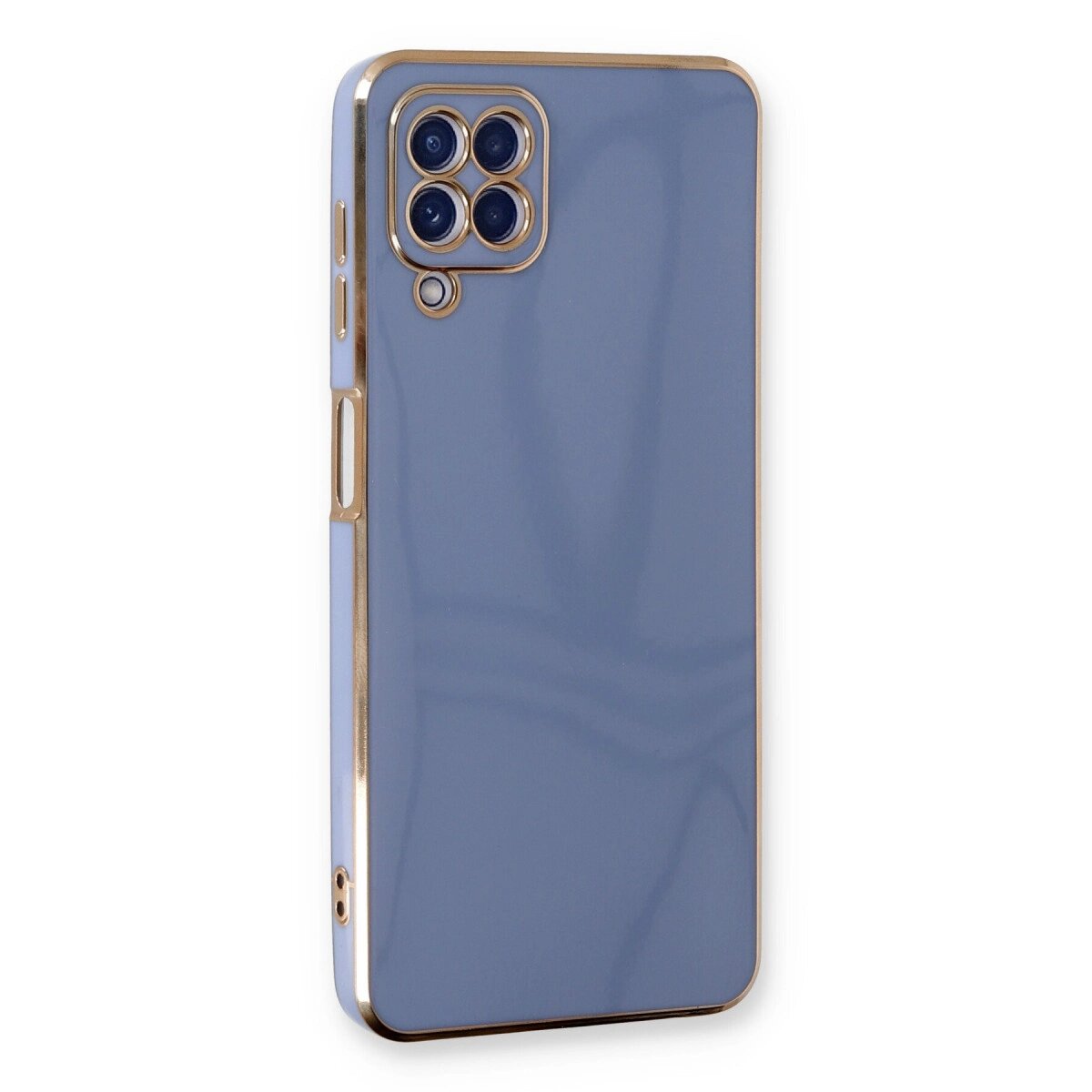 Samsung Galaxy A22 Kılıf Volet Silikon - Mavi Samsung Galaxy A22 Kılıf Volet Silikon - Mavi