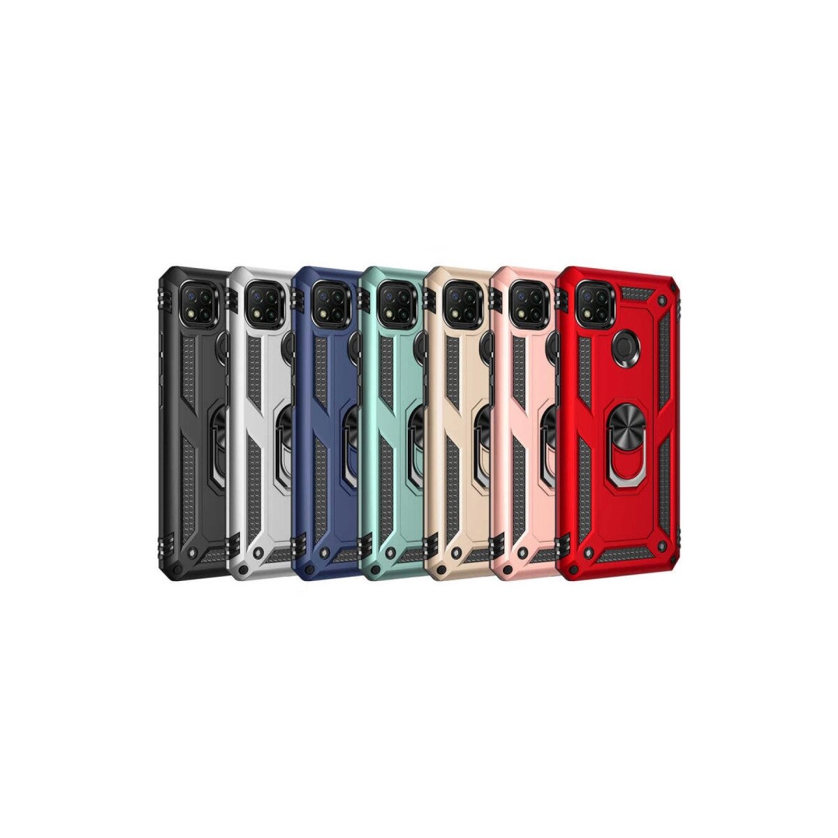 Xiaomi Redmi 9c Kılıf Sofya Yüzüklü Silikon Kapak - Gold Xiaomi Redmi 9c Kılıf Sofya Yüzüklü Silikon Kapak - Gold