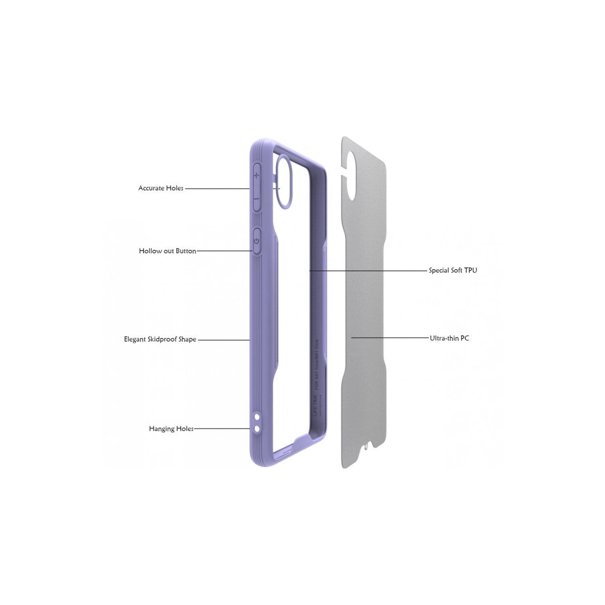 Samsung Galaxy A01 Core Kılıf Platin Silikon - Yeşil