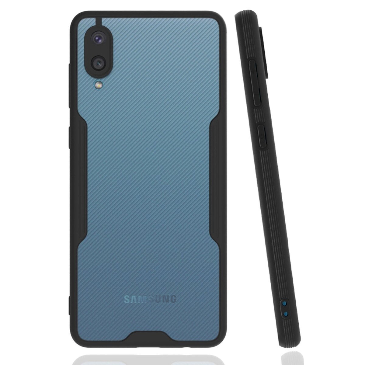 Samsung Galaxy A02 Kılıf Platin Silikon - Siyah Samsung Galaxy A02 Kılıf Platin Silikon - Siyah