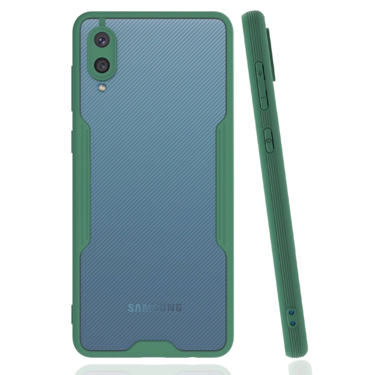 Samsung Galaxy A02 Kılıf Platin Silikon - Yeşil Samsung Galaxy A02 Kılıf Platin Silikon - Yeşil