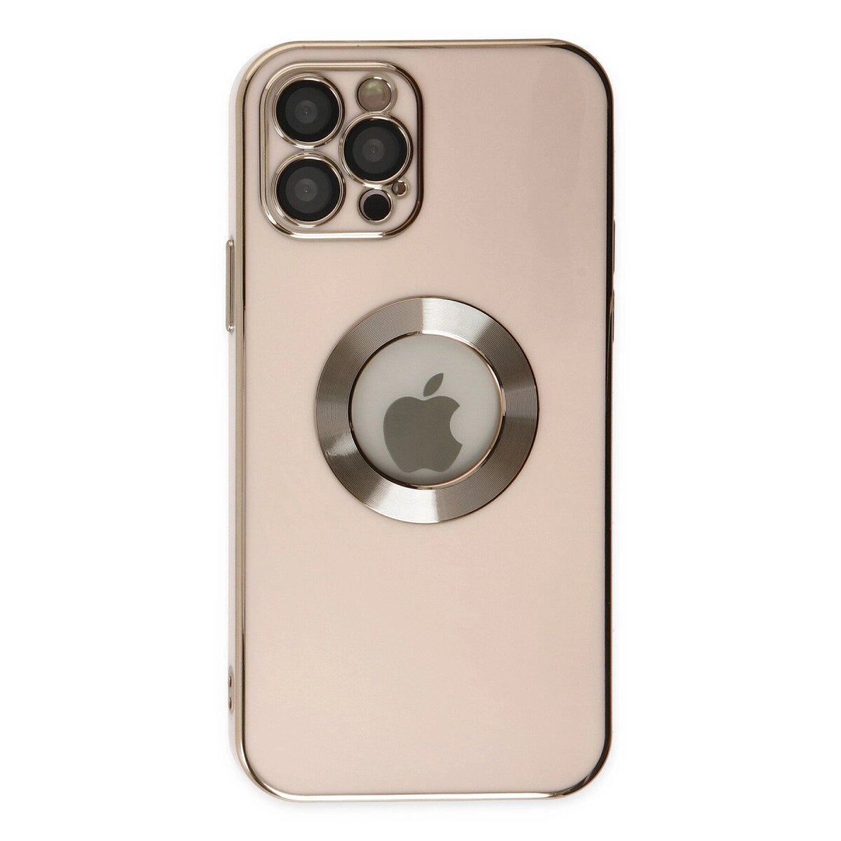 İphone 12 Pro Max Kılıf Store Silikon - Pembe